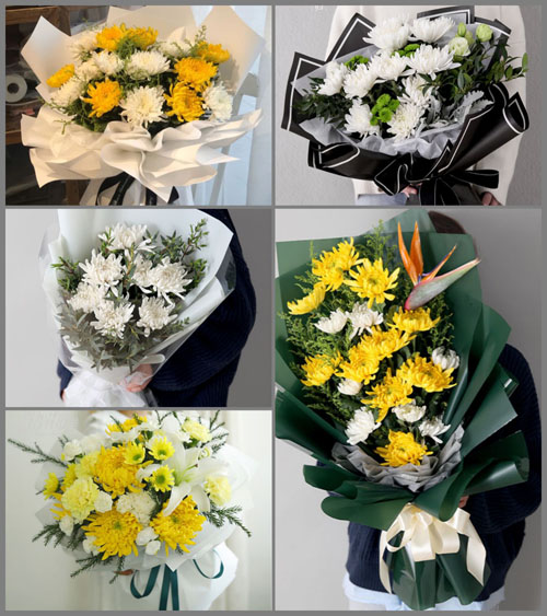 广东梅州市大埔县百侯镇旧寨里村白事花束代送
